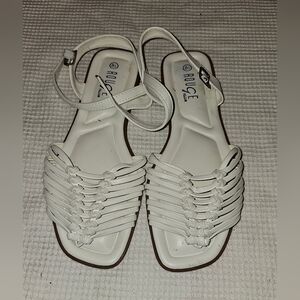 Womens White Rouge Helium Sandles Sz 8.5